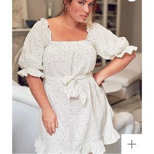 Eloquii Smocked front mini day dress